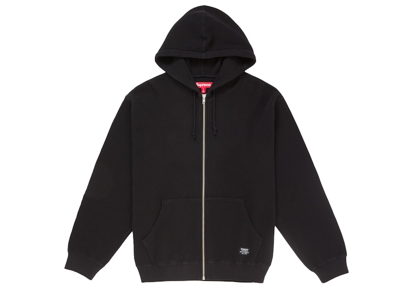 Supreme Hooded Zip Up Thermal (SS25) Black Men's - SS25 - US