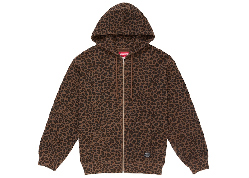 Supreme Hooded Zip Up Thermal (SS25) Leopard Men's - SS25 - US