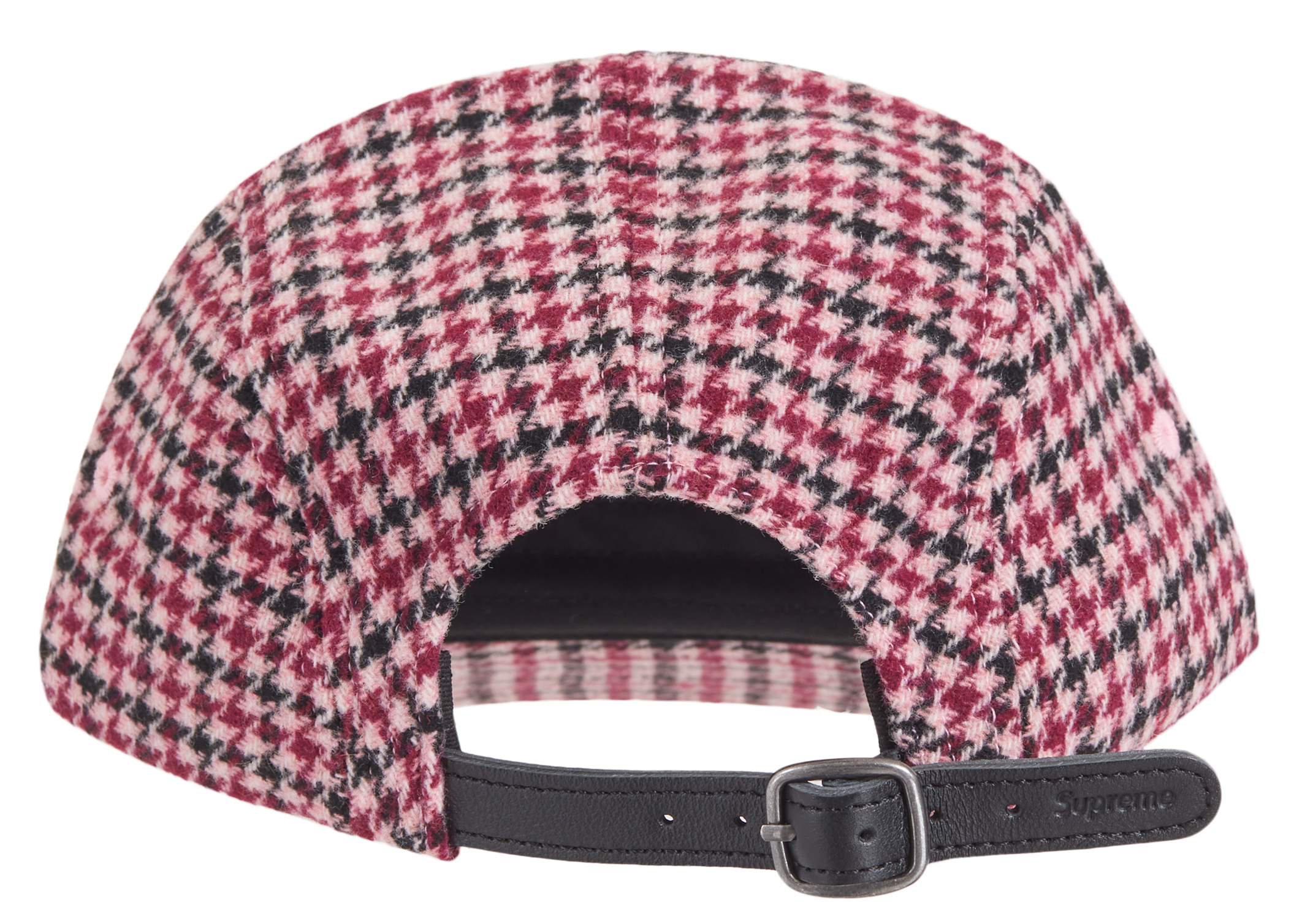 Supreme Houndstooth Wool Camp Cap Pink - FW23 - US