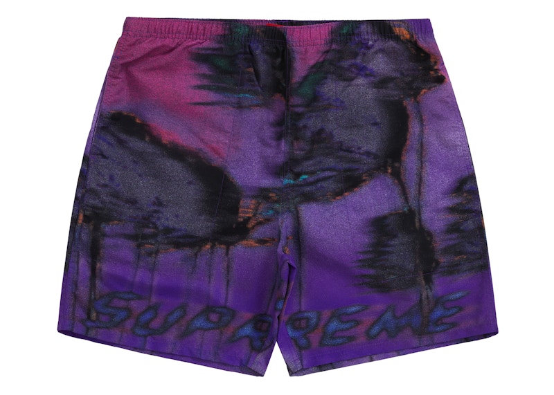 purple supreme shorts