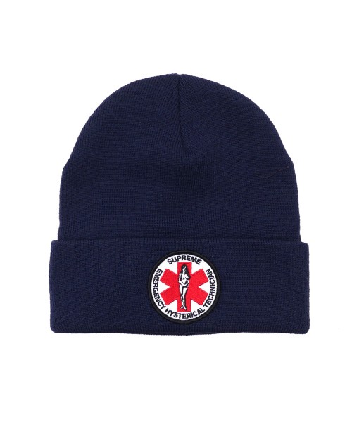 Supreme Hysteric Glamour Beanie Navy - FW17 - US