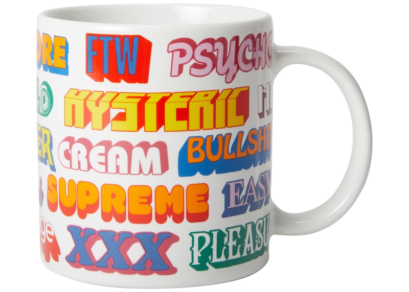 Supreme Hysteric Glamour Ceramic Coffee Mug White - FW17 - US