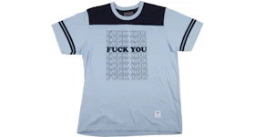 Supreme Hysteric Glamour Fuck You Football Tee Light Blue