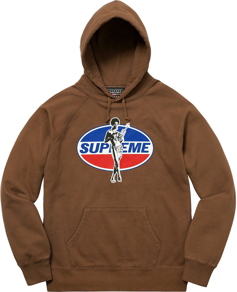 Supreme Hysteric Glamour Hoodie Brown Men's - FW17 - US