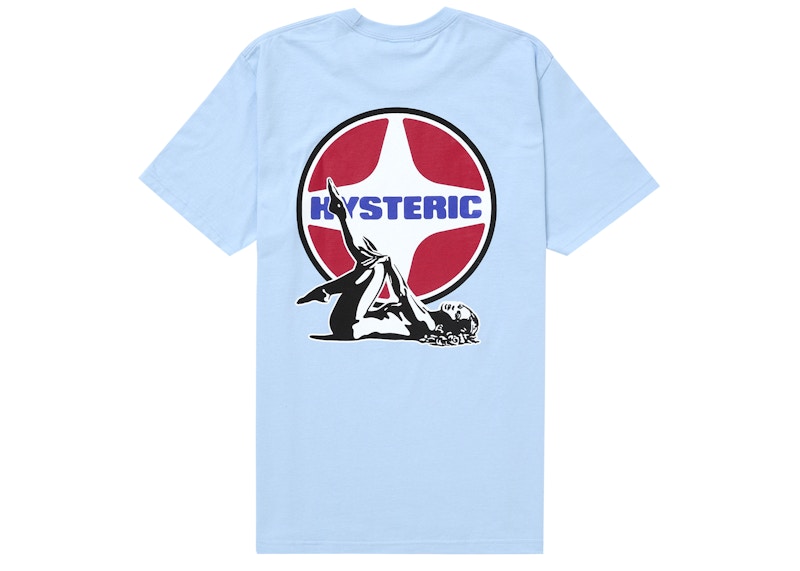 Supreme Hysteric Glamour Pin Up Tee Light Blue Men's - FW24 - US