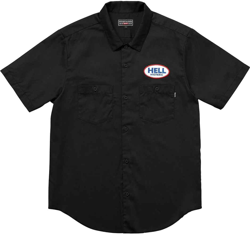 Supreme Hysteric Glamour S/S Work Shirt Black Men's - FW17 - US
