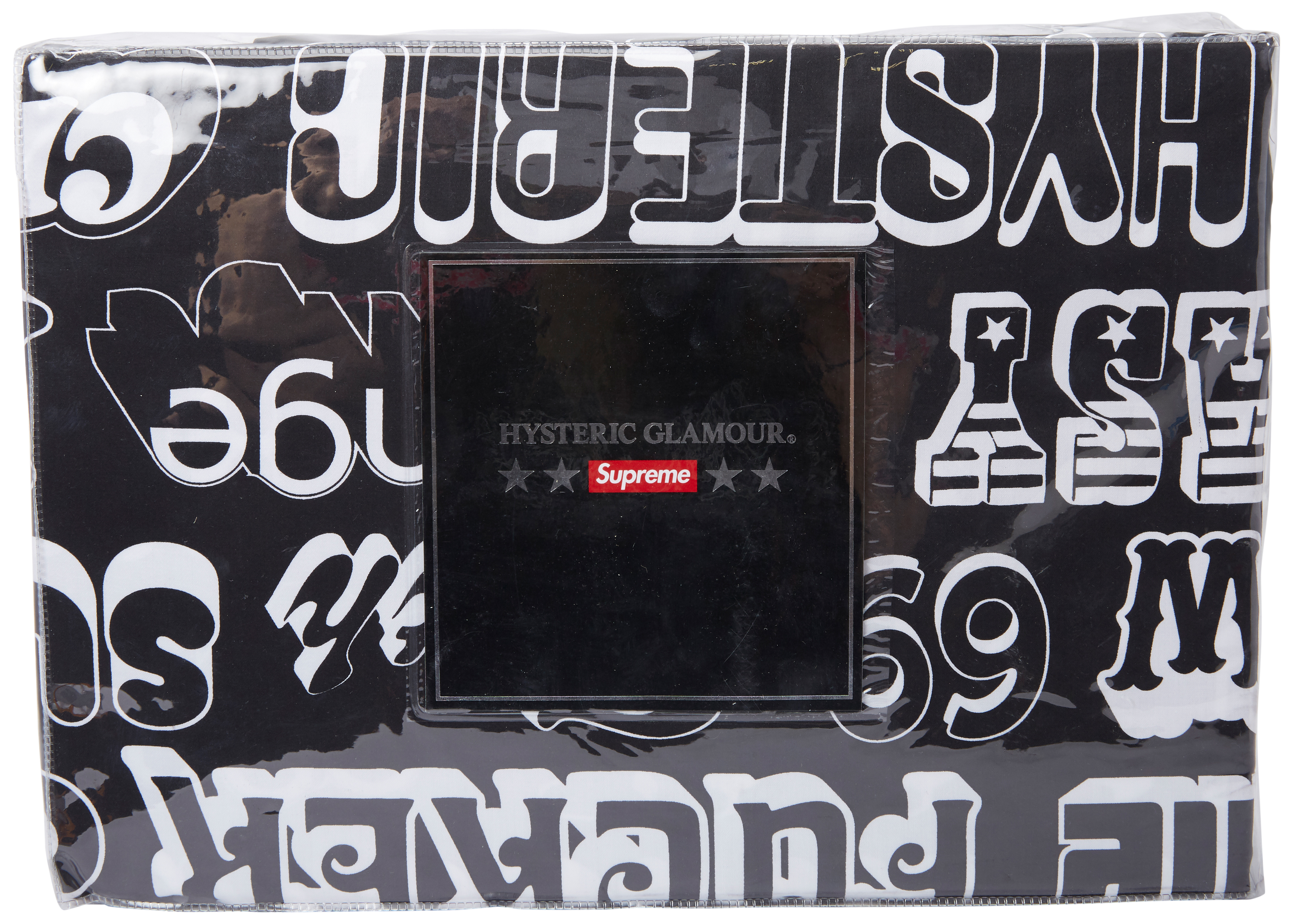 Supreme Hysteric Glamour Text Duvet + Pillow Set Black - FW17 - US