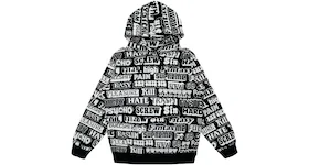Supreme Hysteric Glamour Text Hoodie Black