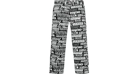 Supreme Hysteric Glamour Text Work Pant Black