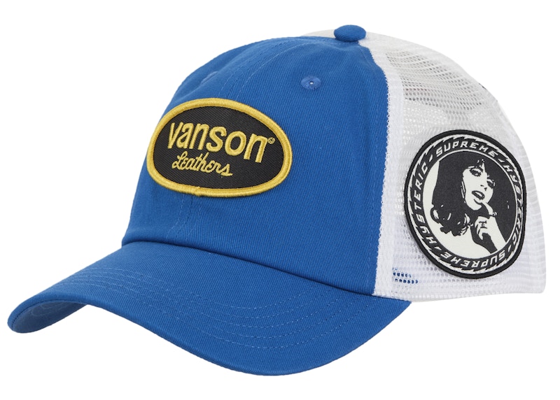 Supreme Hysteric Glamour Vanson Leather Mesh Back 6-Panel Blue - FW24 - JP