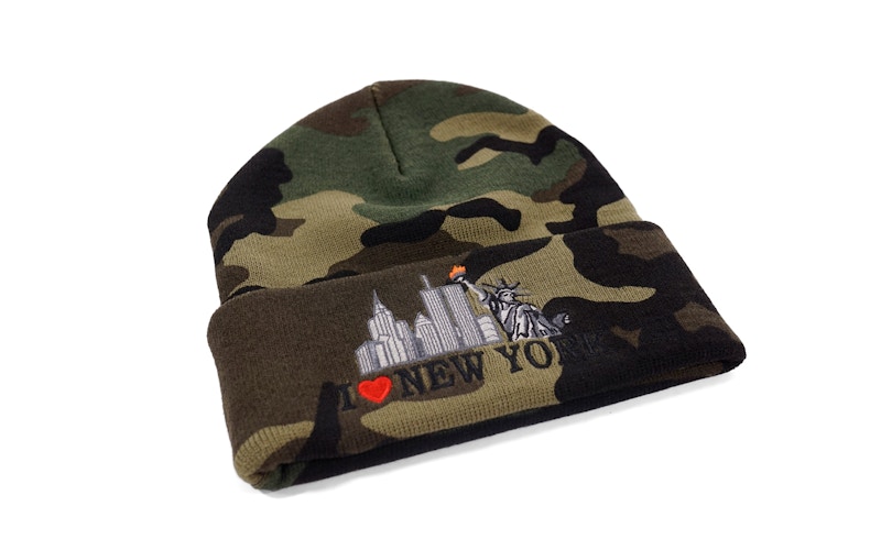 Supreme I Love NY Beanie Woodland Camo - FW17 - US