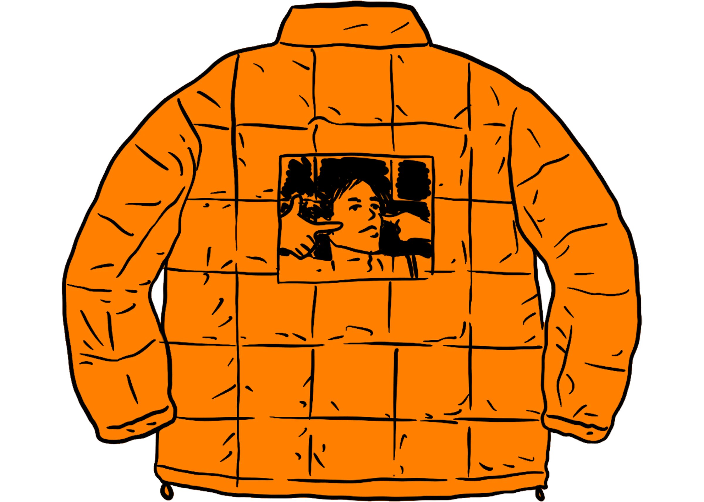Supreme Iggy Pop Puffy Jacket Orange