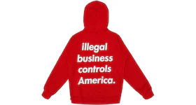Supreme Illegal Business Hooded Sweatshirt Red