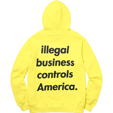 Supreme Illegal Business Hooded Sweatshirt Lemon Men's - SS18 - US