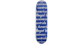 Supreme Illegal Business Skateboard Deck Blue