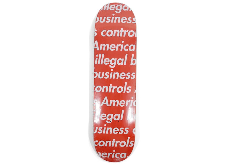 30%OFFsupreme skate deck illegal business 黒 スケートボード