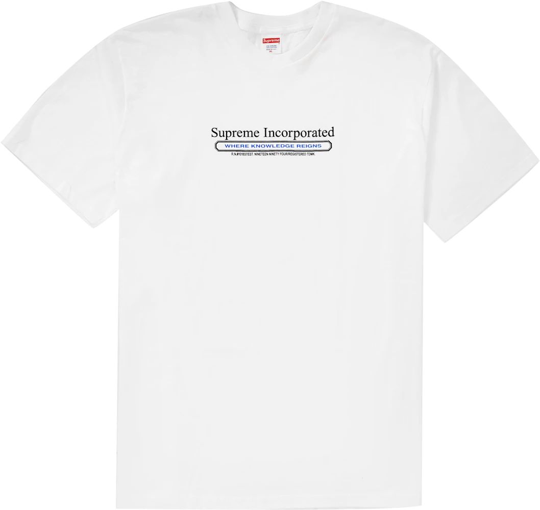 T-shirt Supreme White size L International in Cotton - 27822402