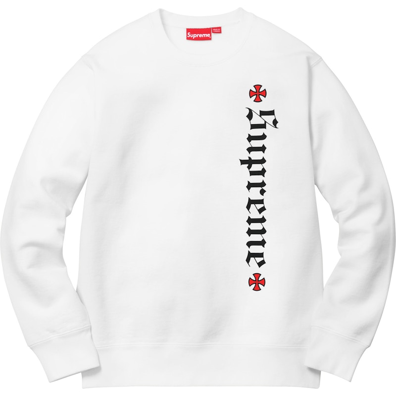 Supreme Independent Crewneck white L | eclipseseal.com