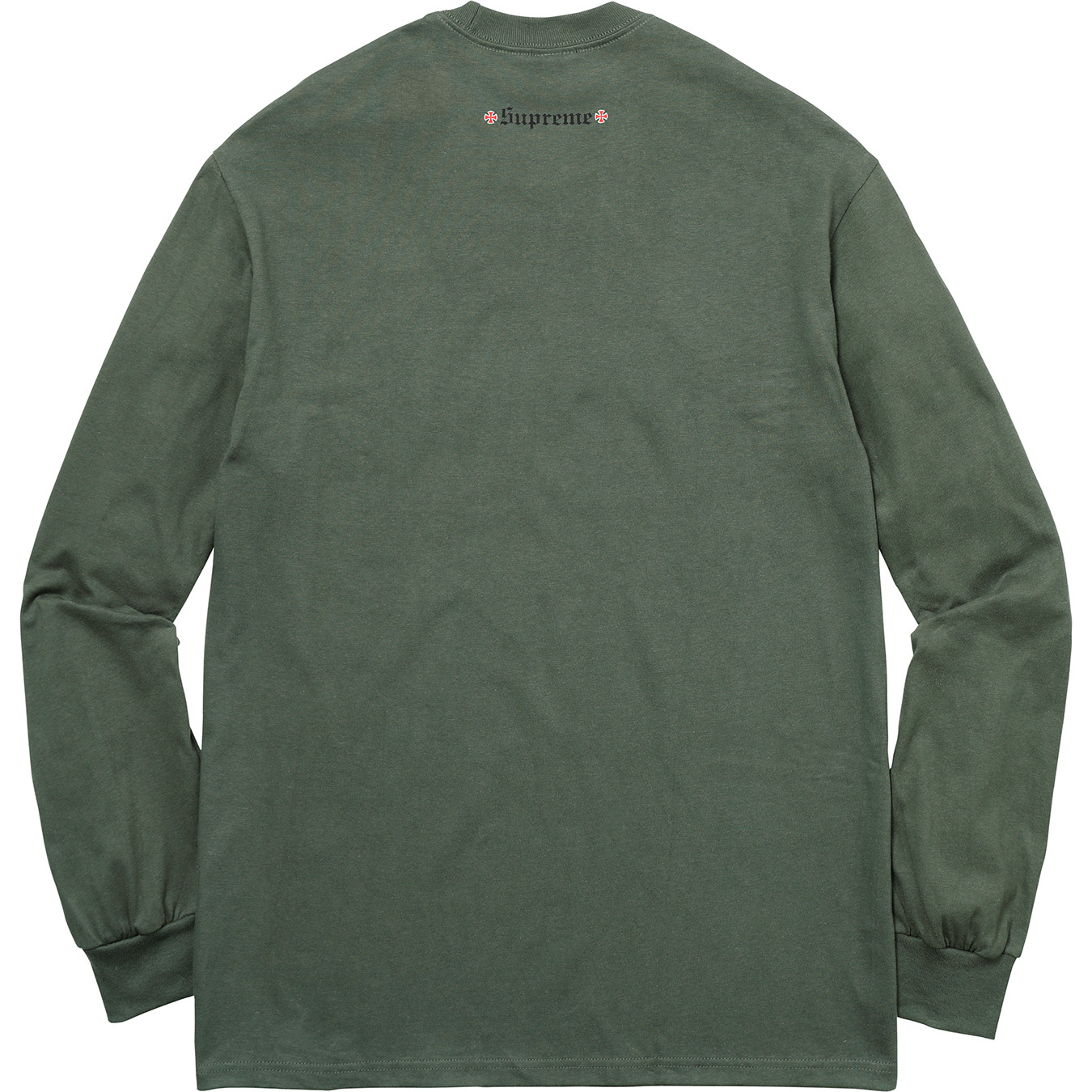 Supreme Independent Fuck the Rest L/S Tee Olive Green