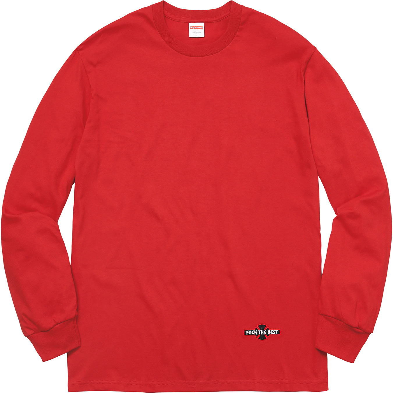 Supreme Independent Fuck the Rest L/S Tee Red - FW17 Hombre - US