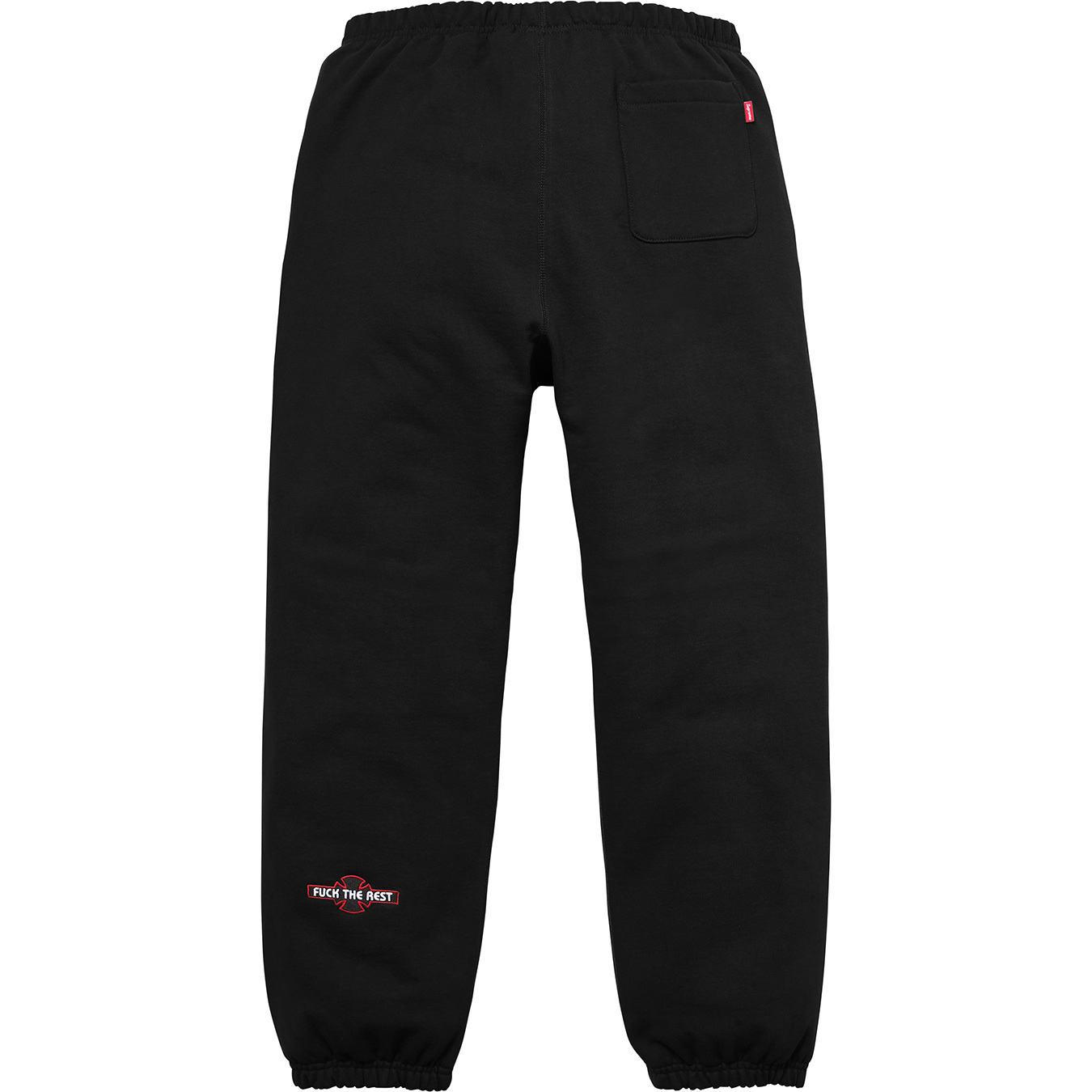 Supreme Independent Fuck the Rest Sweatpant Black Men's - FW17 - US