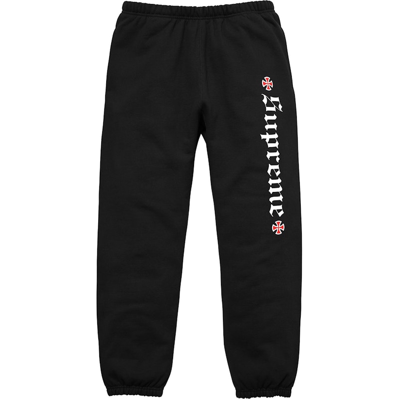 Supreme Independent Fuck the Rest Sweatpant Black Men's - FW17 - US