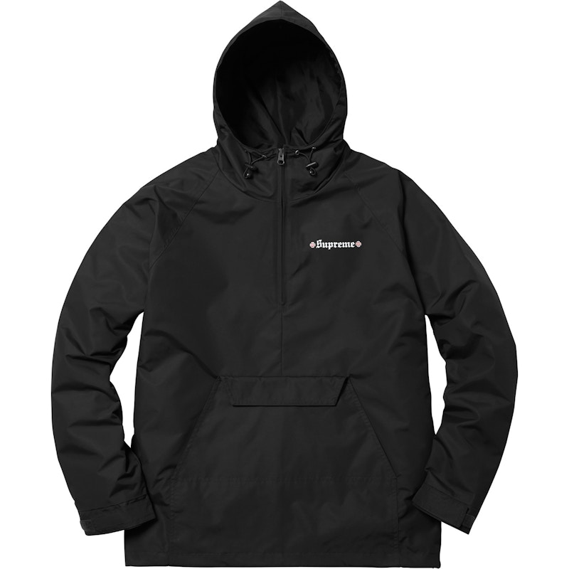 Supreme Independent Nylon Anorak Black メンズ - FW17 - JP