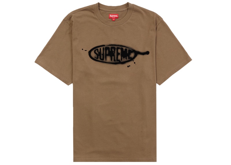 Supreme Ink Blot S/S Top Olive Brown Men's - SS22 - US