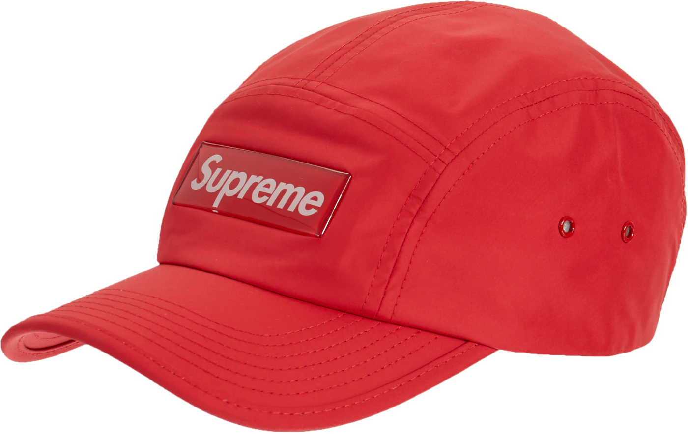 Supreme Red Checker Camp Cap