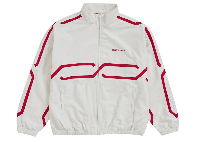 Supreme Inset Link Track Jacket Light Grey