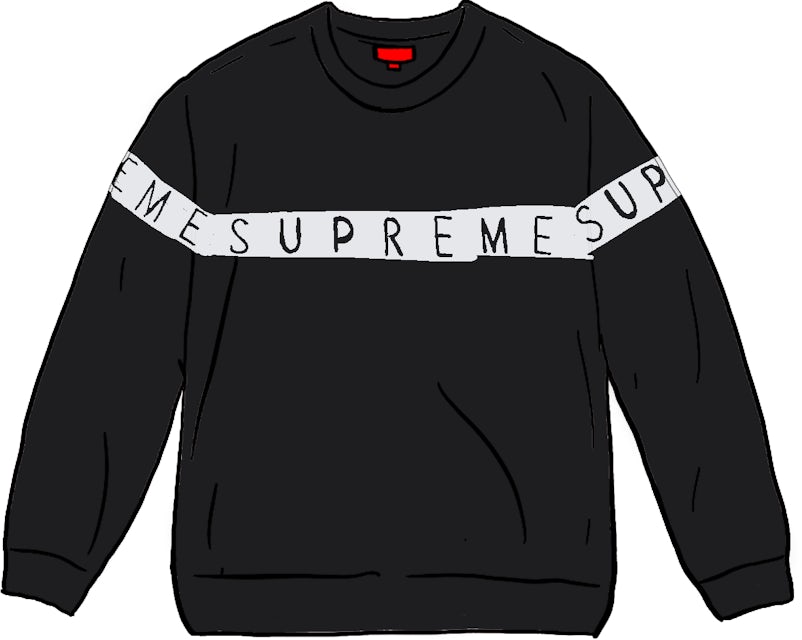 Supreme Inside Out Logo Sweater Black Uomo - SS21 - IT