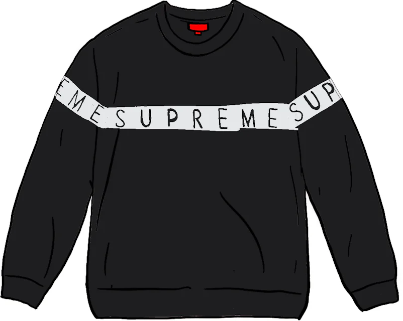 Supreme Inside Out Logo Sweaterネッククルーネック