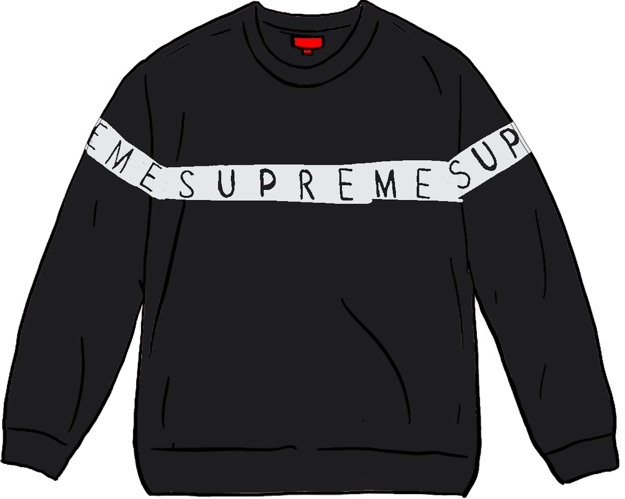 Supreme Inside Out Logo Sweater Black - SS21 Men's - US
