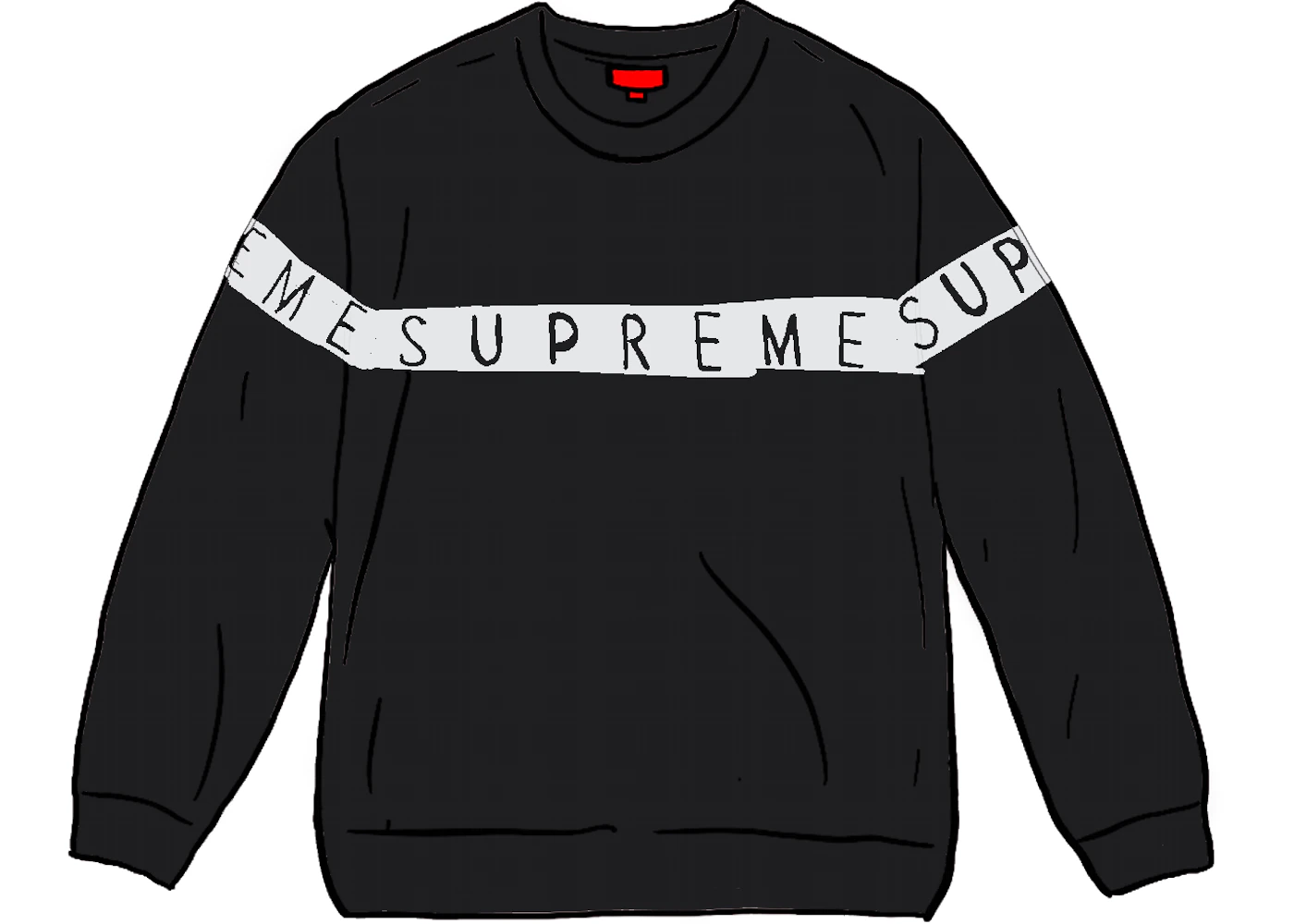 Supreme Inside Out Logo Sweater Black