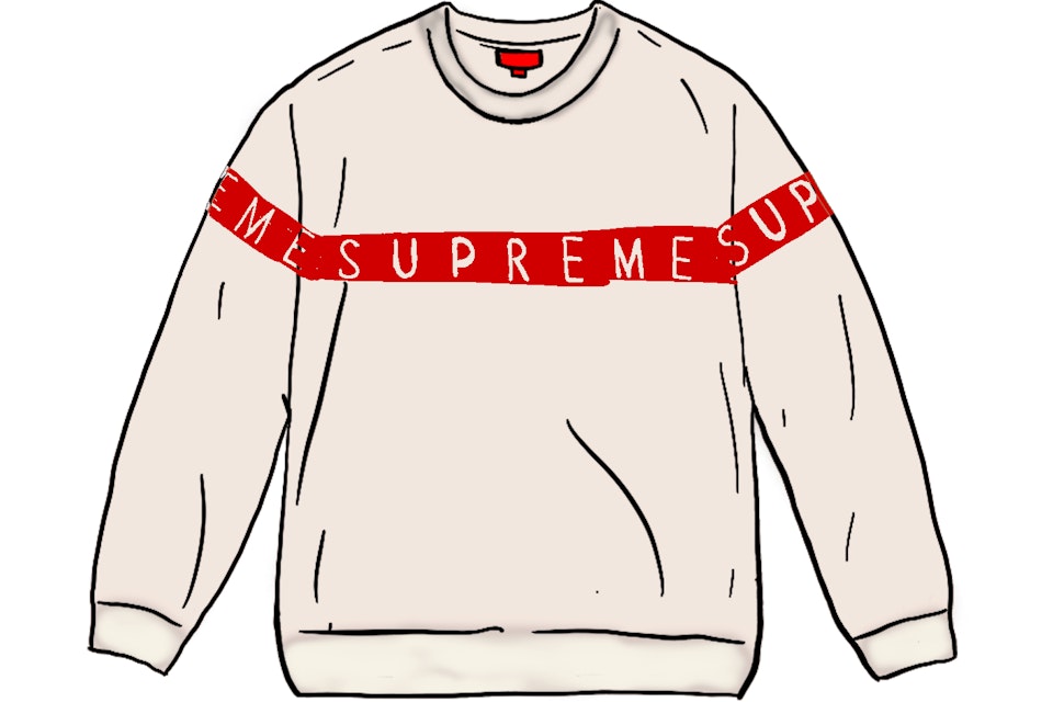 Supreme Inside Out Logo Sweater White - SS21 Men's - US