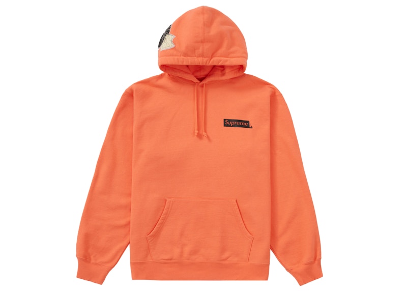 Supreme Instant High Patches Hooded Sweatshirt Apricot Men's