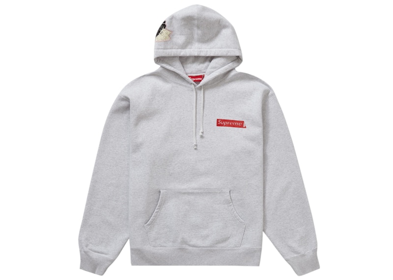 Supreme Instant High Patches Hooded Sweatshirt Ash Grey - SS22 - US