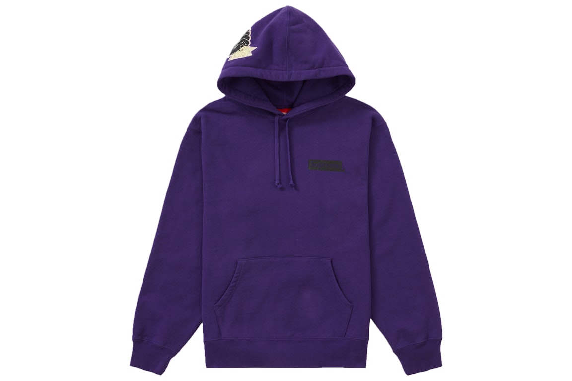 Pre-owned Supreme Instant High Patches Hooded Sweatshirt Purple