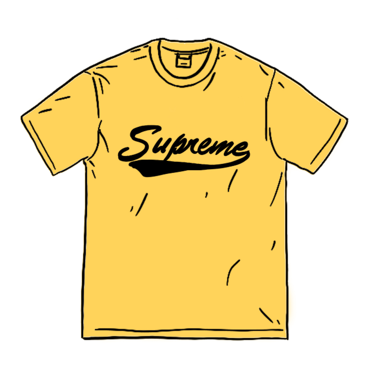 Supreme Intarsia Script S/S Top Yellow Men's - SS20 - GB