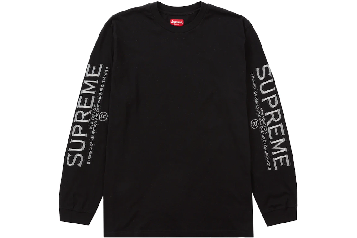 Supreme Intarsia Sleeve L/S Top Black