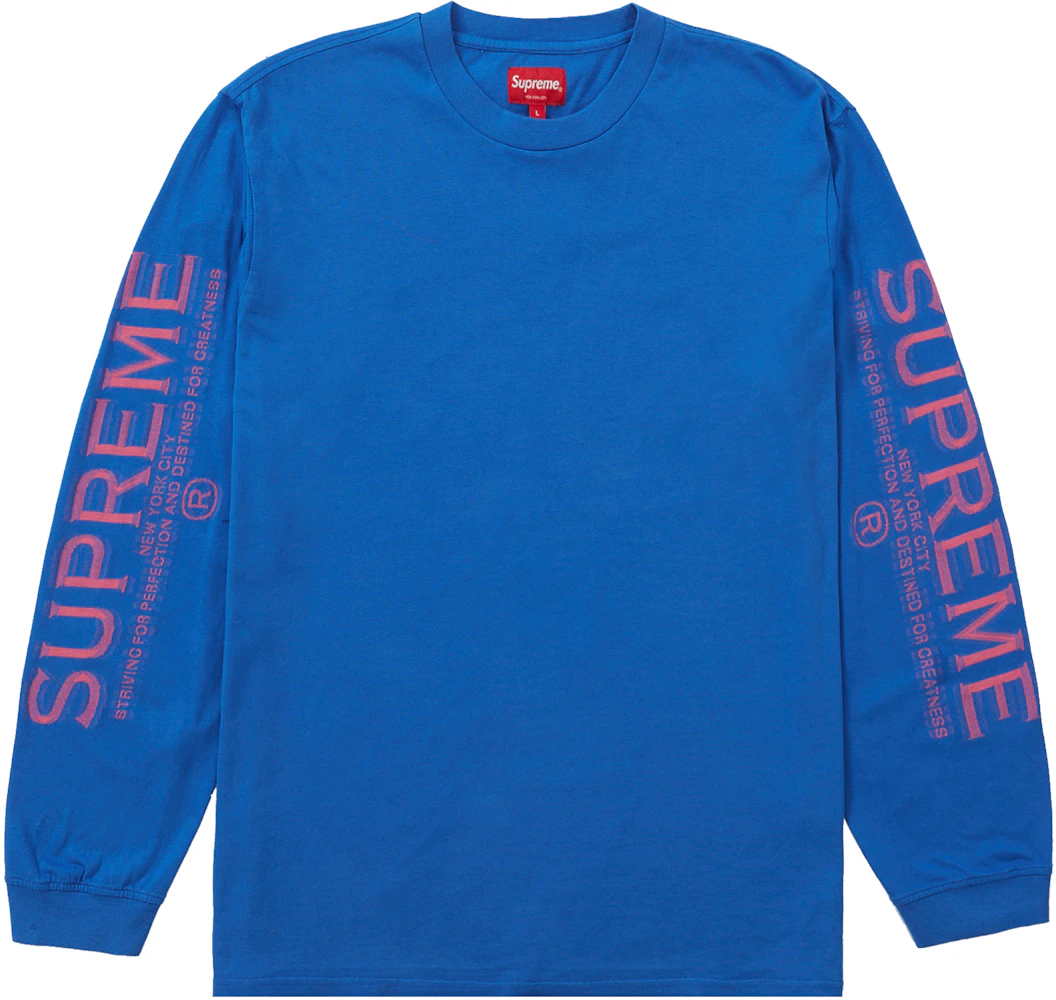 Supreme Intarsia Sleeve L/S Top Blue Men's - FW21 - US