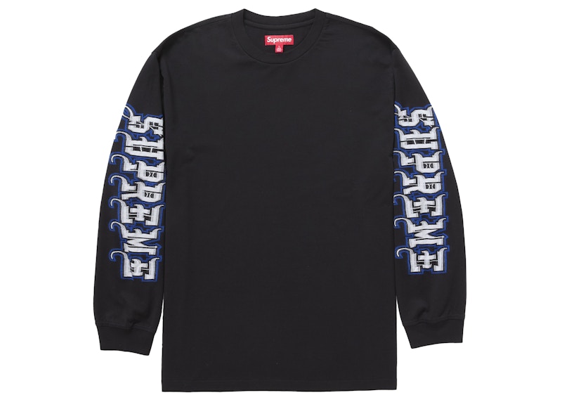 トップス supreme Intarsia Sleeve L/S Top black XL Supreme Intarsia Sleeve L/S Top (FW25) Black Men's - FW25 - US