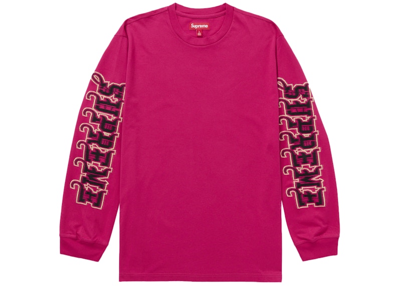 Supreme Intarsia Sleeve L/S Top (FW25) Pink Men's - FW25 - US