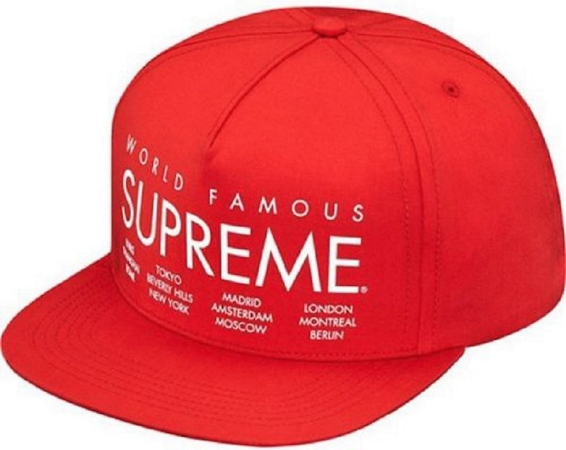 Supreme International 5 Panel Cap Red - SS15 - CN