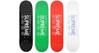 Supreme International Skateboard Deck Schwarz/Grün/Rot/Weiß Set