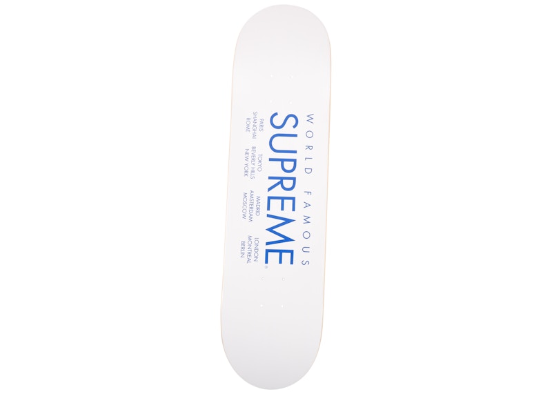 Supreme International Skateboard Deck White - SS15 - US