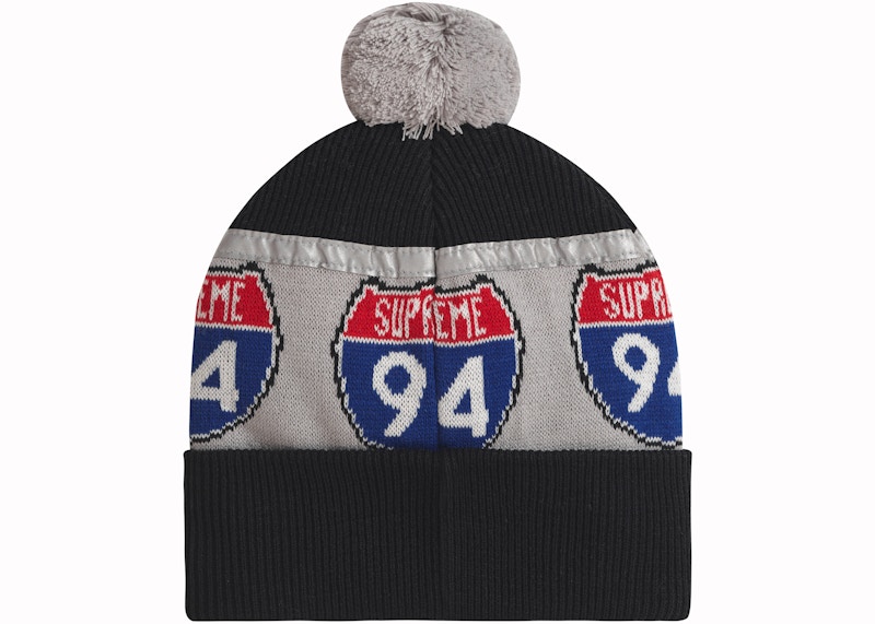 Supreme Interstate Reflective Beanie Black - FW22 - US