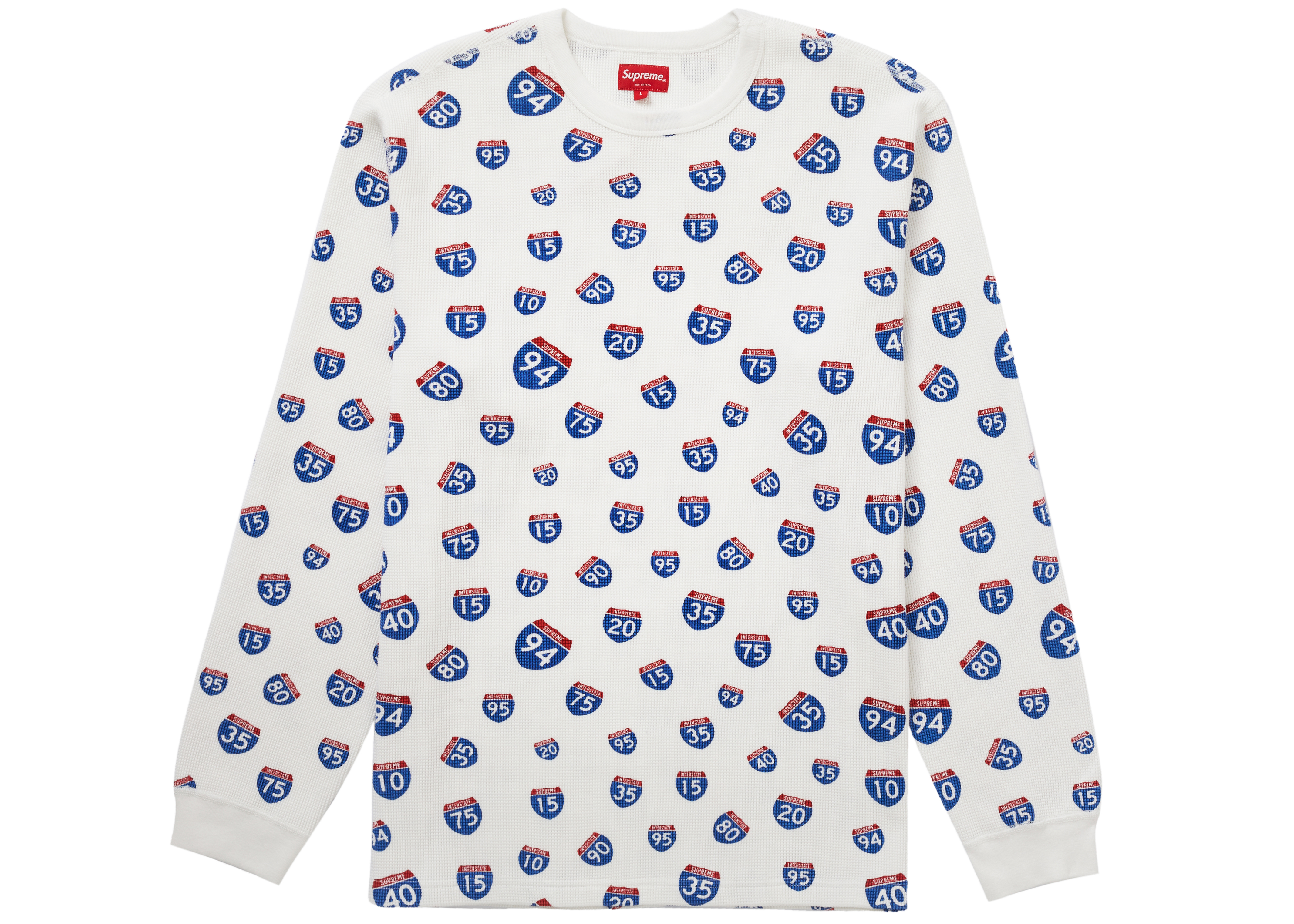 Supreme Interstate Waffle Thermal Natural - FW20 - US