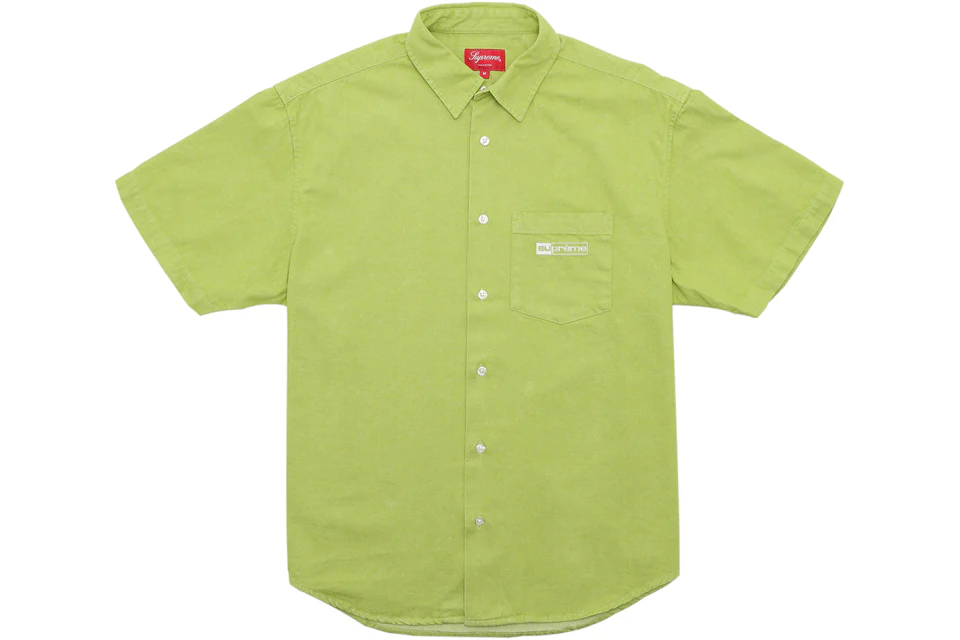 Supreme Invert Denim S/S Shirt Lime