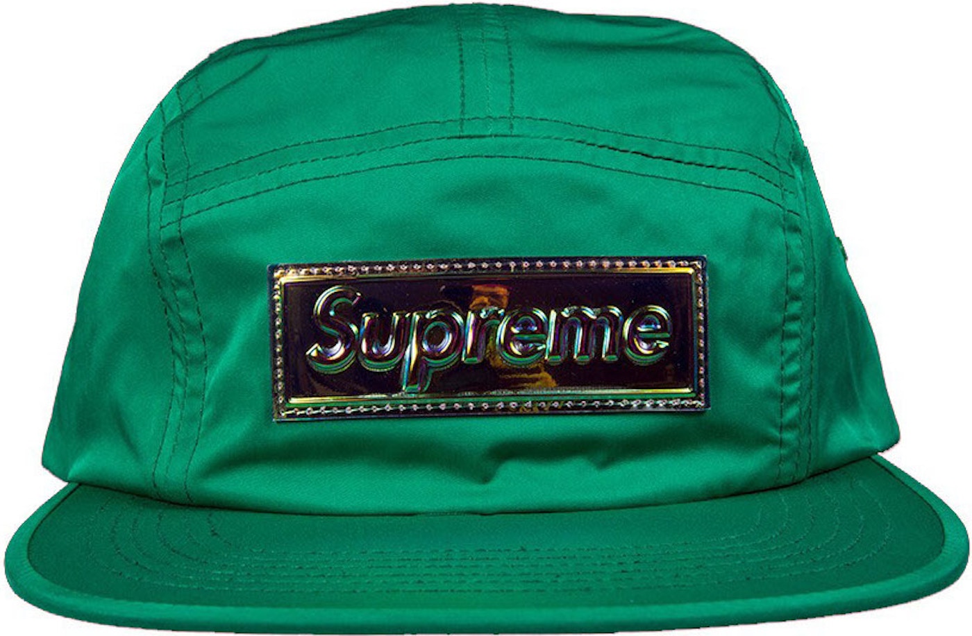 Supreme Iridescent Logo Camp Cap Green - SS17
